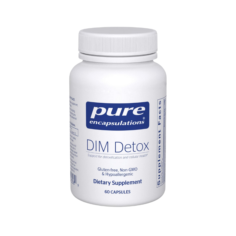 美國Pure Encapsulations DIM 二吲哚甲烷排毒 DIM Detox 60粒 膠囊