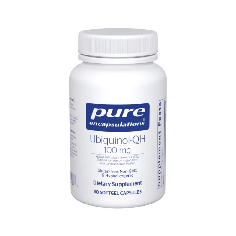 美國Pure Encapsulations 泛醇輔酶 100 mg Ubiquinol-QH 100 - 60 粒 軟膠囊