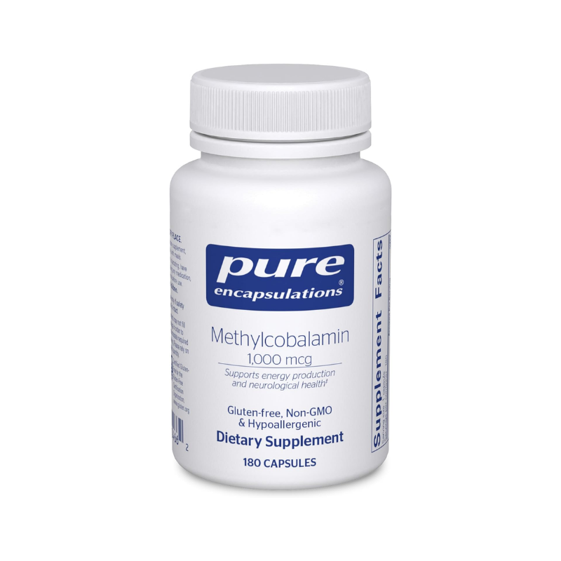 美國Pure Encapsulations 甲鈷胺 B12 1,000 mcg Methylcobalamin 1,000 mcg 180 粒