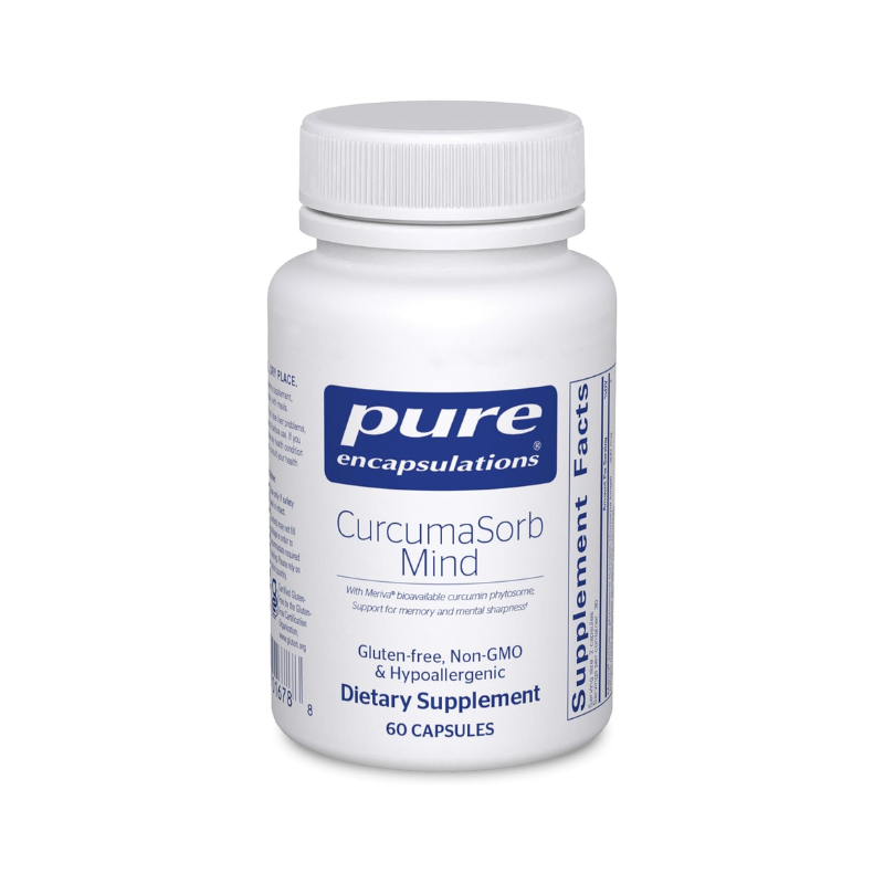 美國Pure Encapsulations 大腦吸收姜黃素 CurcumaSorb Mind 60粒 膠囊