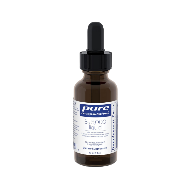 美國Pure Encapsulations 活性維生素B12 5,000 甲鈷胺 液體 B12 5,000 Liquid 1 液體盎司