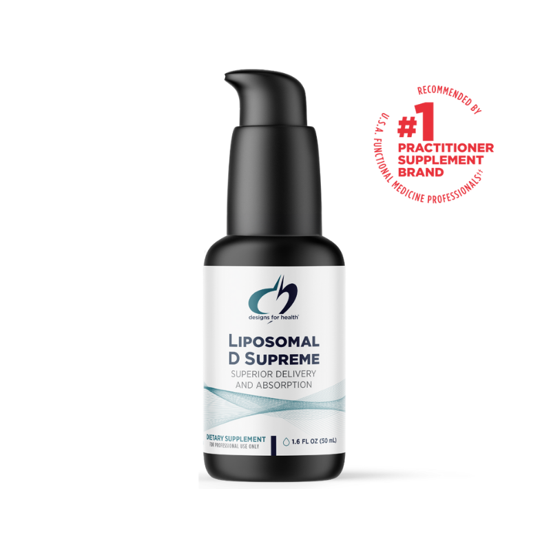 美國Designs for Health 脂質體維生素D3 + K2 滴劑 Liposomal D Supreme,1.6盎司/50 mL
