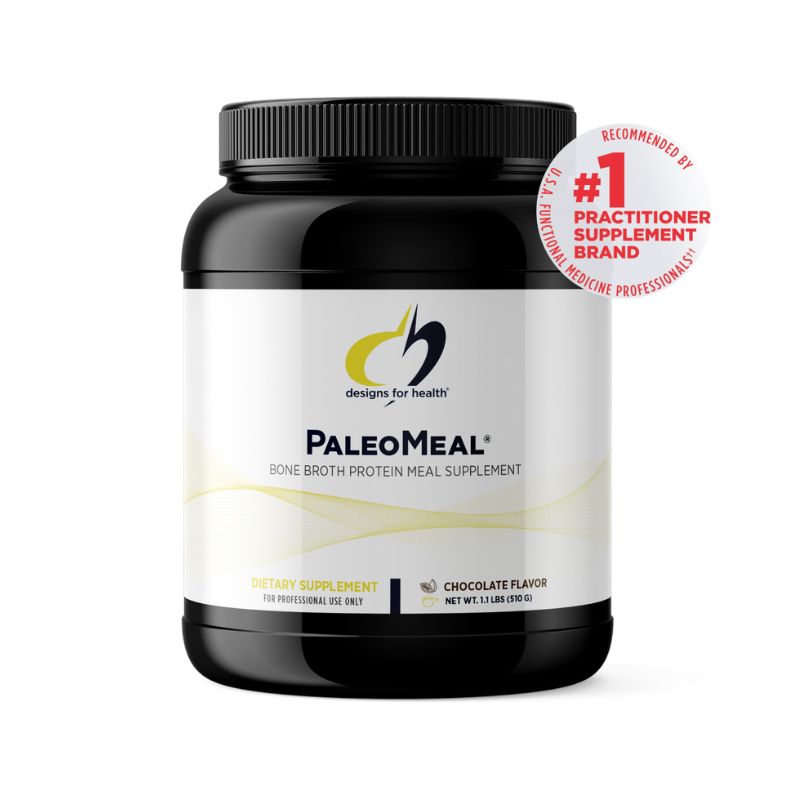美國Designs for Health 牛骨湯蛋白粉 PaleoMeal,巧克力味 510 g(1.1 磅)