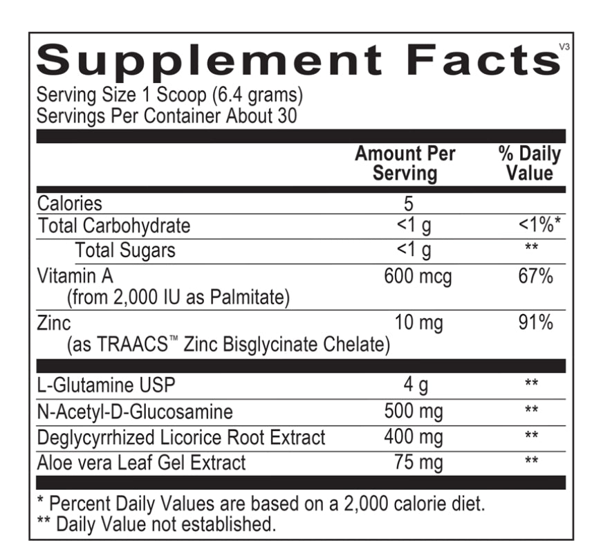 美國Ortho Molecular Product 谷氨酰胺草本配方 GlutaShield,香草,192g