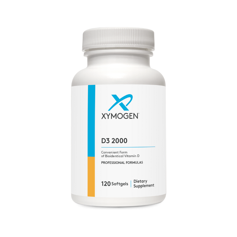 美國XYMOGEN 陽光維生素 D3 2,000 120粒 軟膠囊