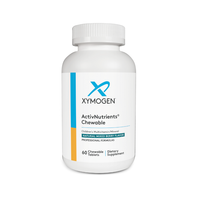 美國XYMOGEN 兒童活性多維營養咀嚼片 莓果味 Children's ActivNutrients Chewable 60 片