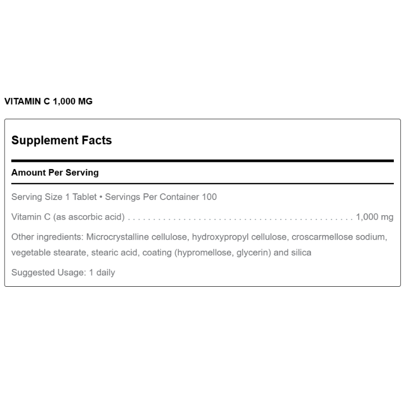 美國Douglas Laboratories-維生素C 1000mg-Vitamin C 1000 mg-100片