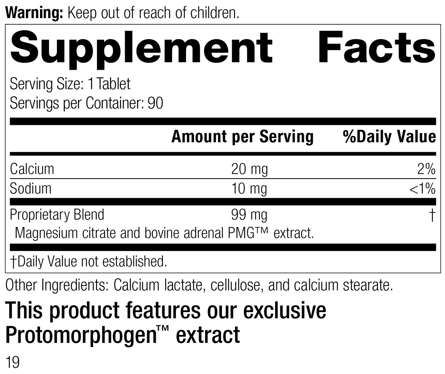 美國Standard Process 腎上腺營養素 Drenatrophin PMG® 90 片