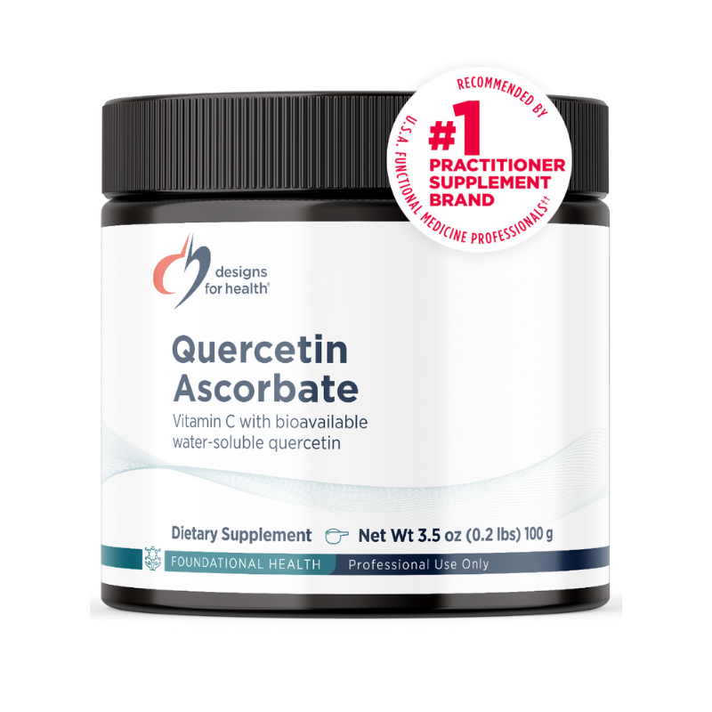 美國Designs for Health 槲皮素抗壞血酸酯粉 Quercetin Ascorbate Powder 3.5盎司/100 克
