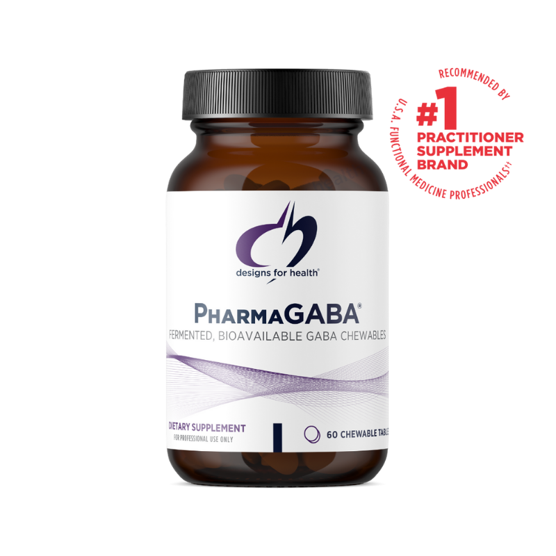 美國Designs for Health 天然γ-氨基丁酸咀嚼片 PharmaGABA,60 片