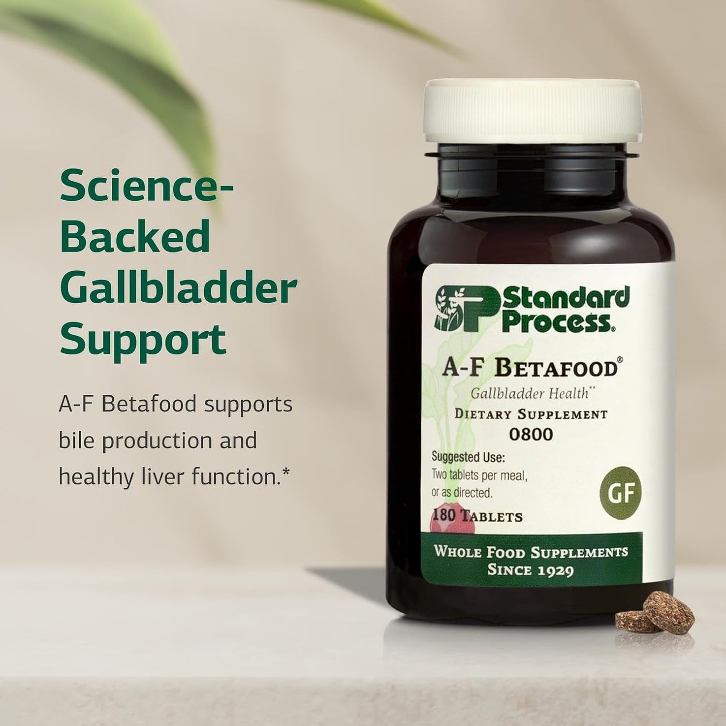 美國Standard Process 膽囊補充劑 A-F Betafood® 180 片