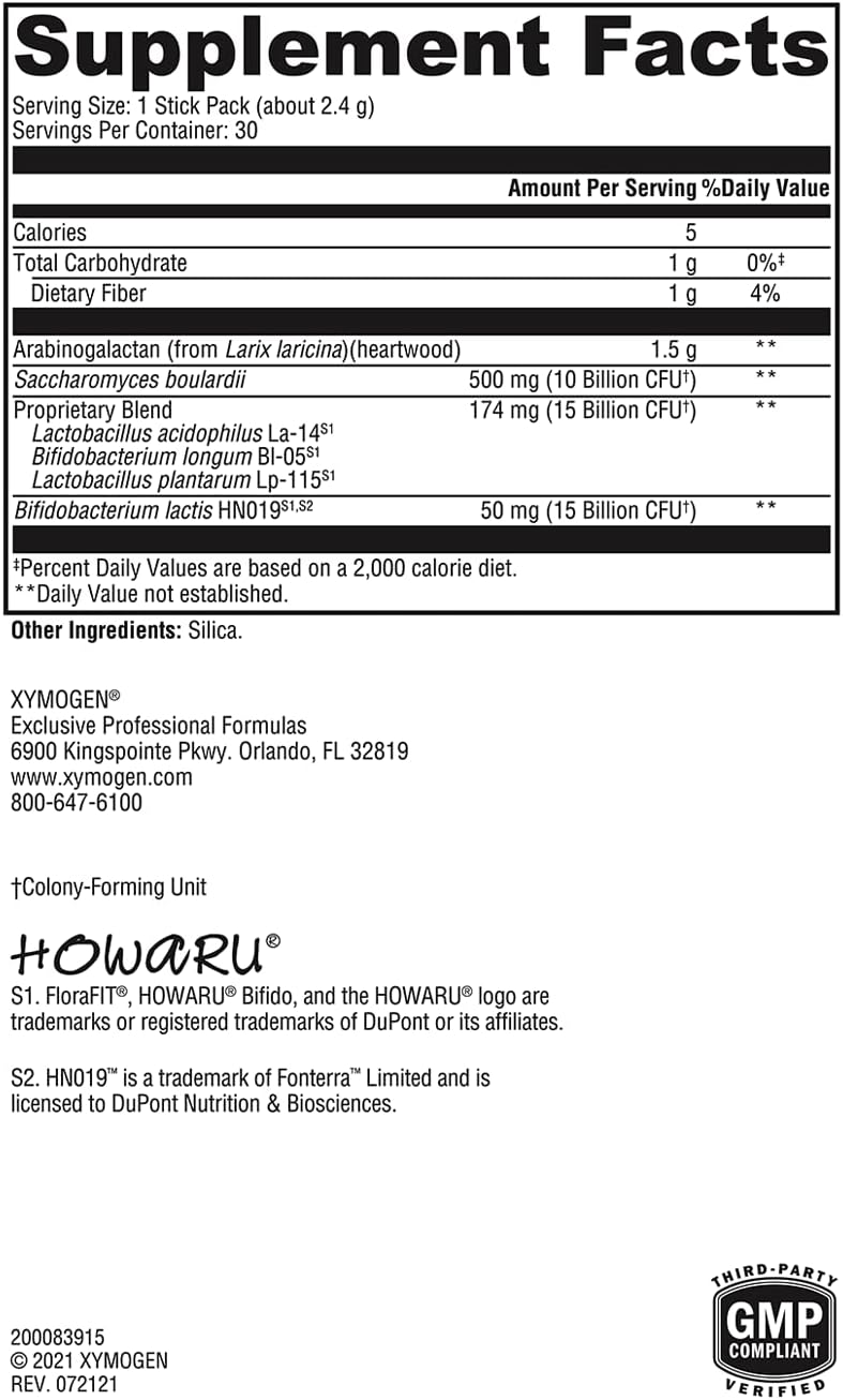 美國XYMOGEN 400亿活性益生菌+益生元 ProbioMax Plus 40B 30 條裝