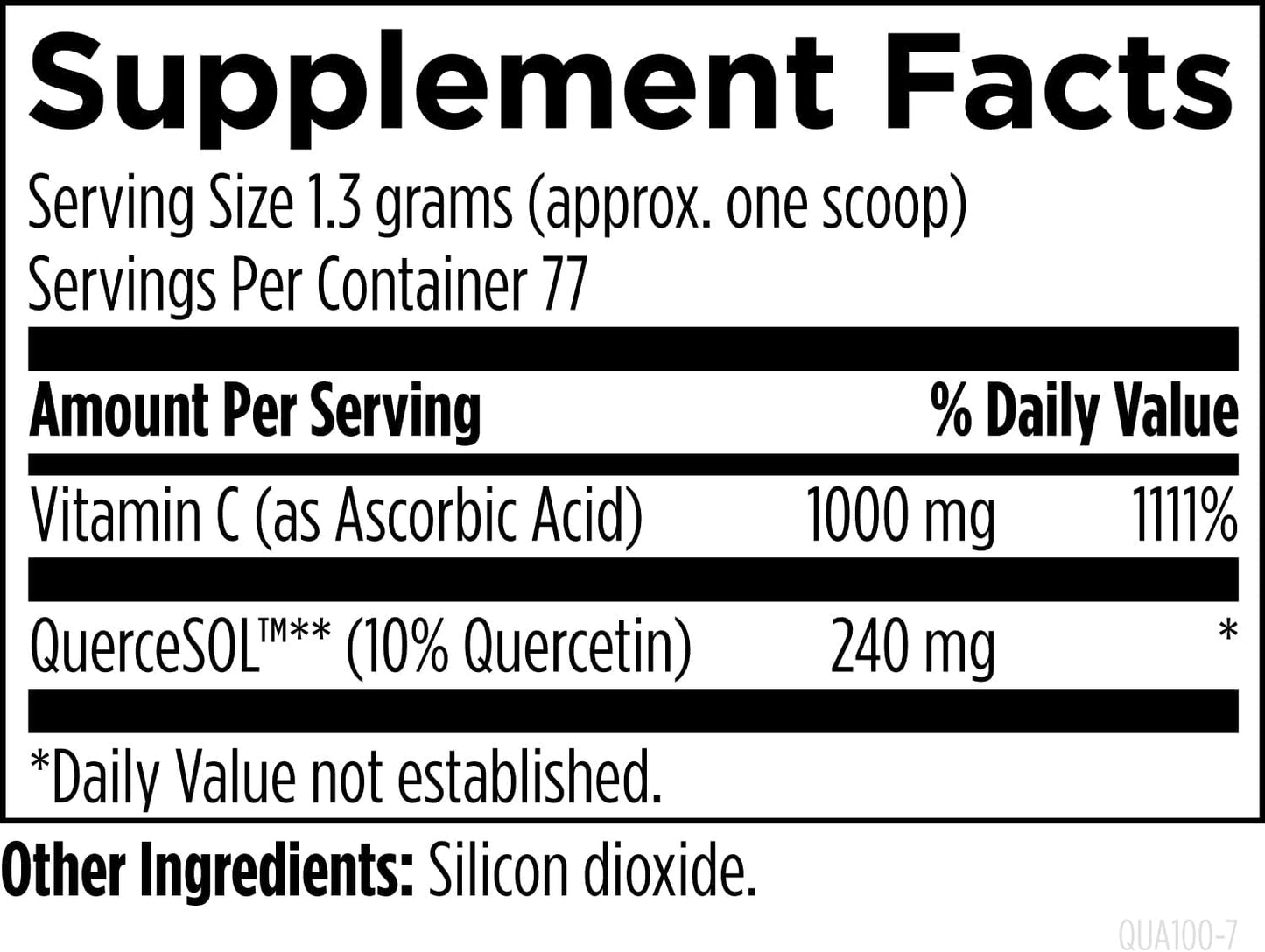 美國Designs for Health 槲皮素抗壞血酸酯粉 Quercetin Ascorbate Powder 3.5盎司/100 克