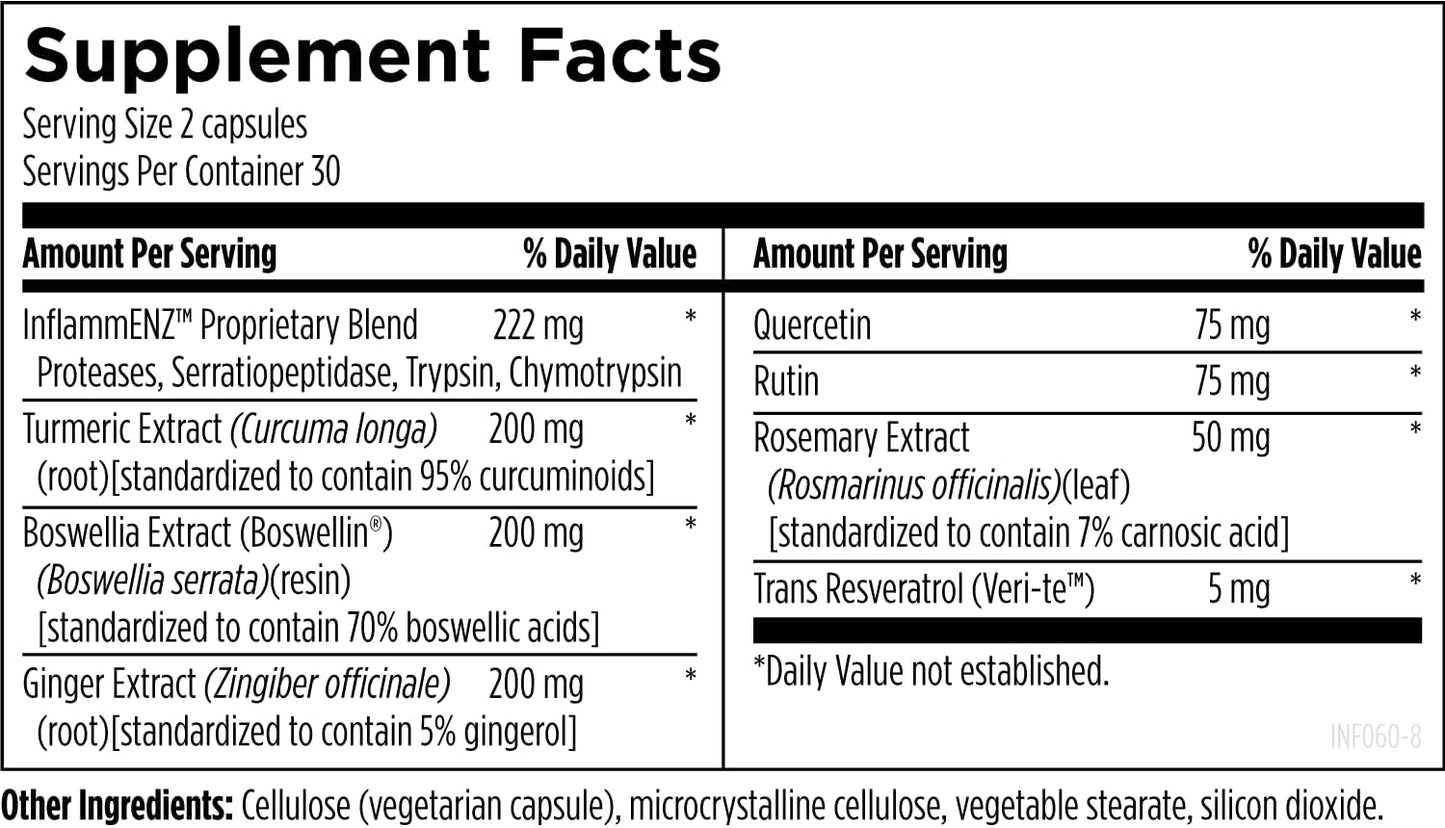美國Designs for Health 炎症反應控制 Inflammatone,60 粒膠囊