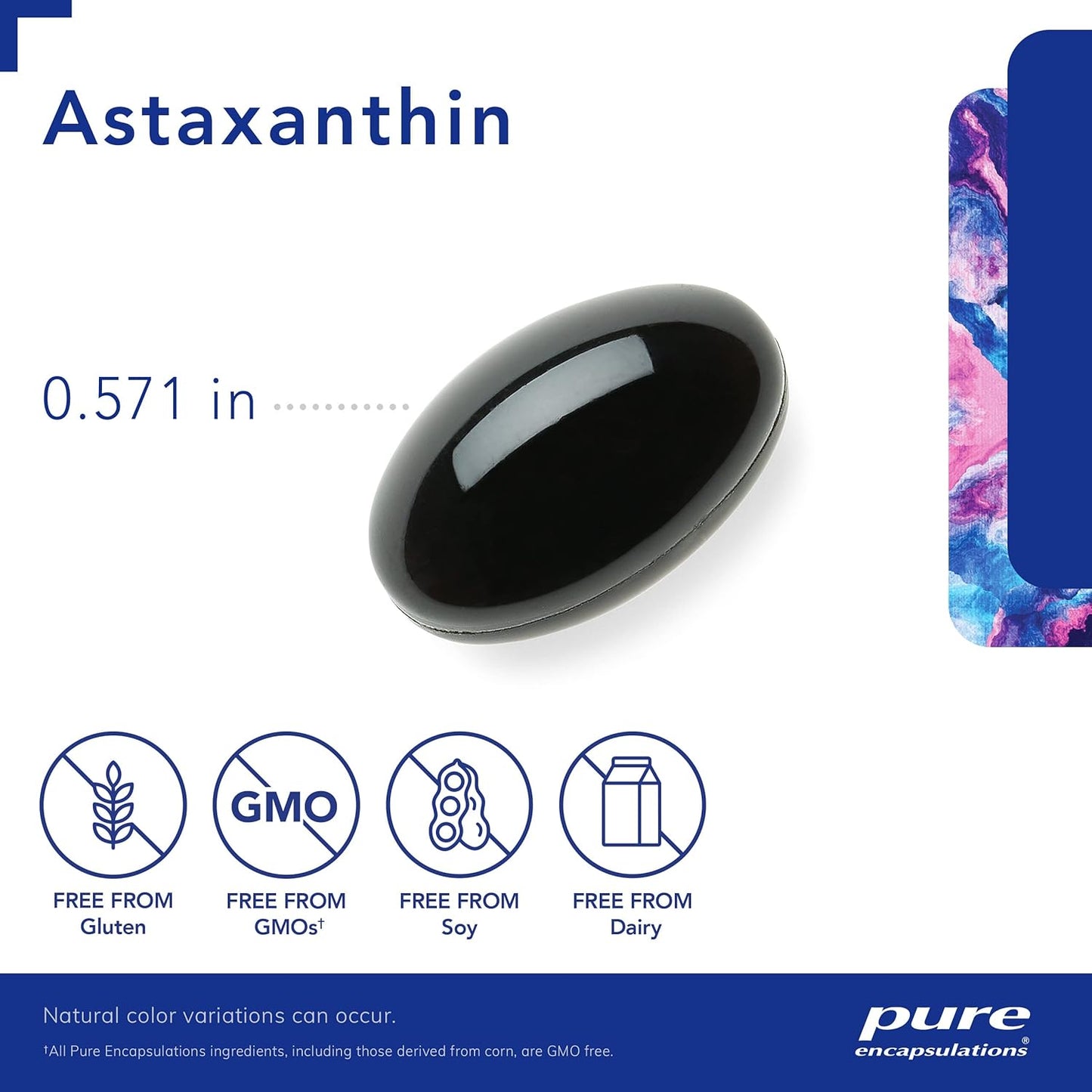 美國Pure Encapsulations -蝦青素 - Astaxanthin - 60粒軟膠囊