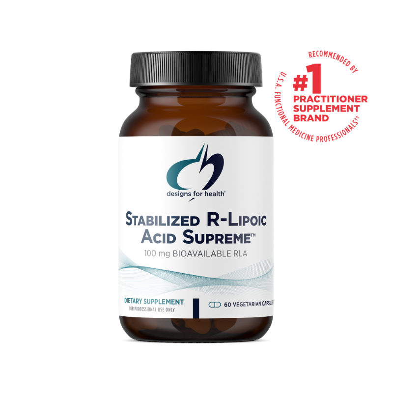 美國Designs for Health 穩定型R-硫辛酸 Stabilized R-Lipoic Acid Supreme,60粒膠囊
