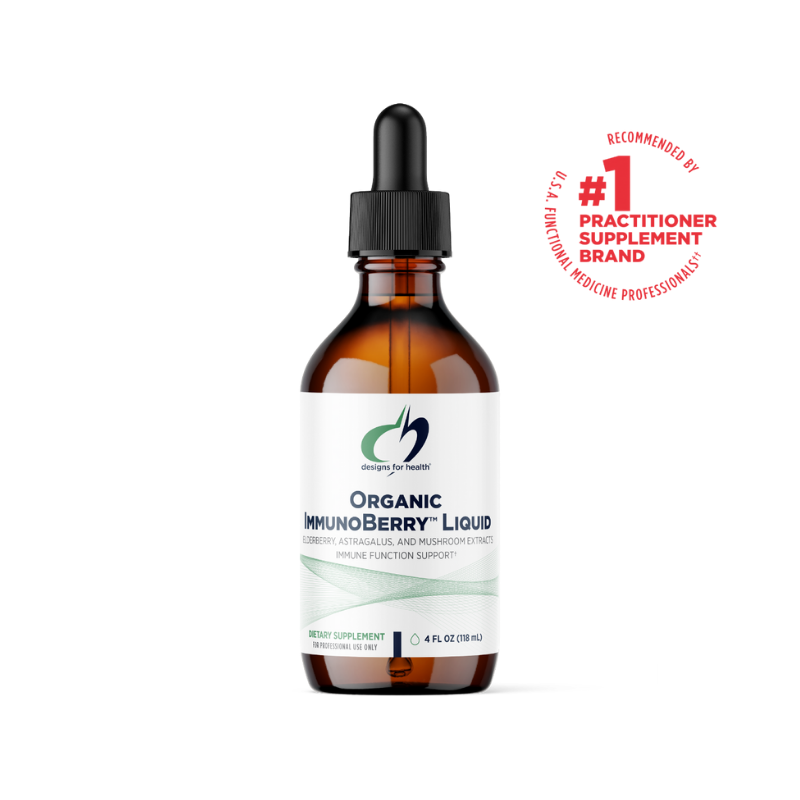 美國Designs for Health 有機接骨木免疫糖漿 Organic ImmunoBerry Liquid,4 盎司 / 118 mL