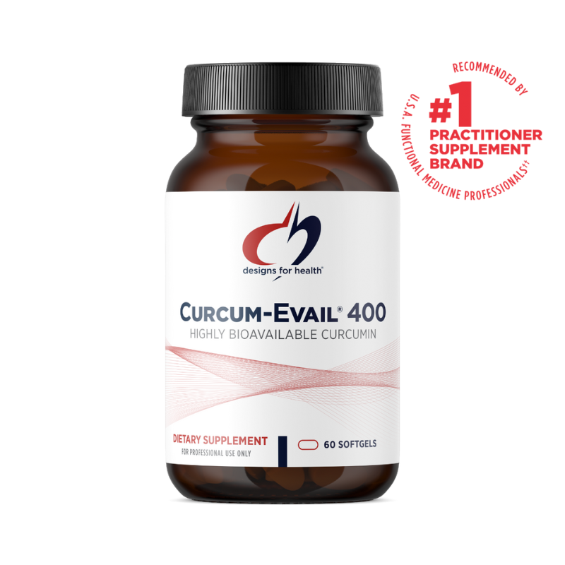 美國Designs for Health 薑黃素 優效生物利用 Curcum-Evail® 400,60粒膠囊