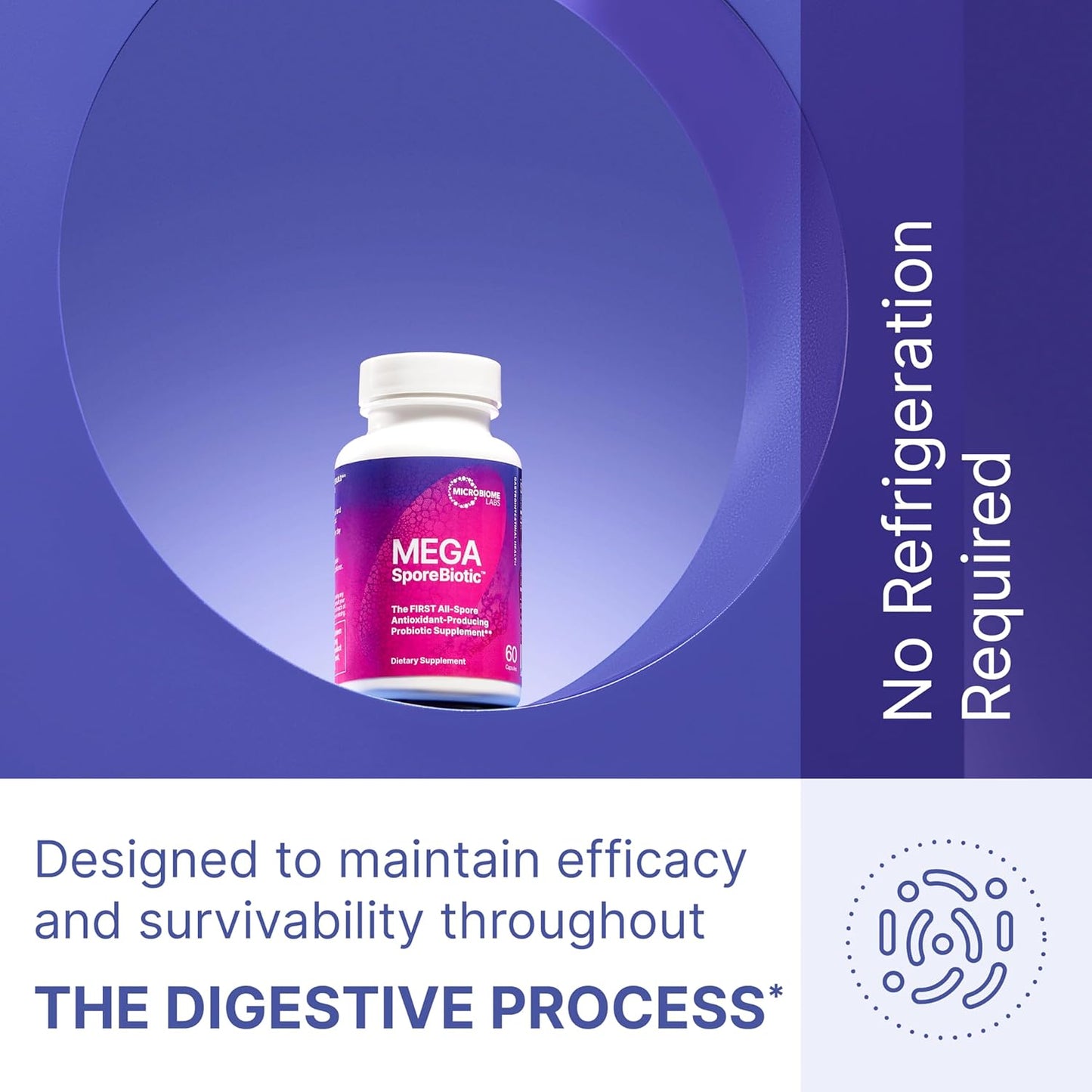 美國Microbiome Labs 孢子益生菌 MegaSporeBiotic,60粒膠囊