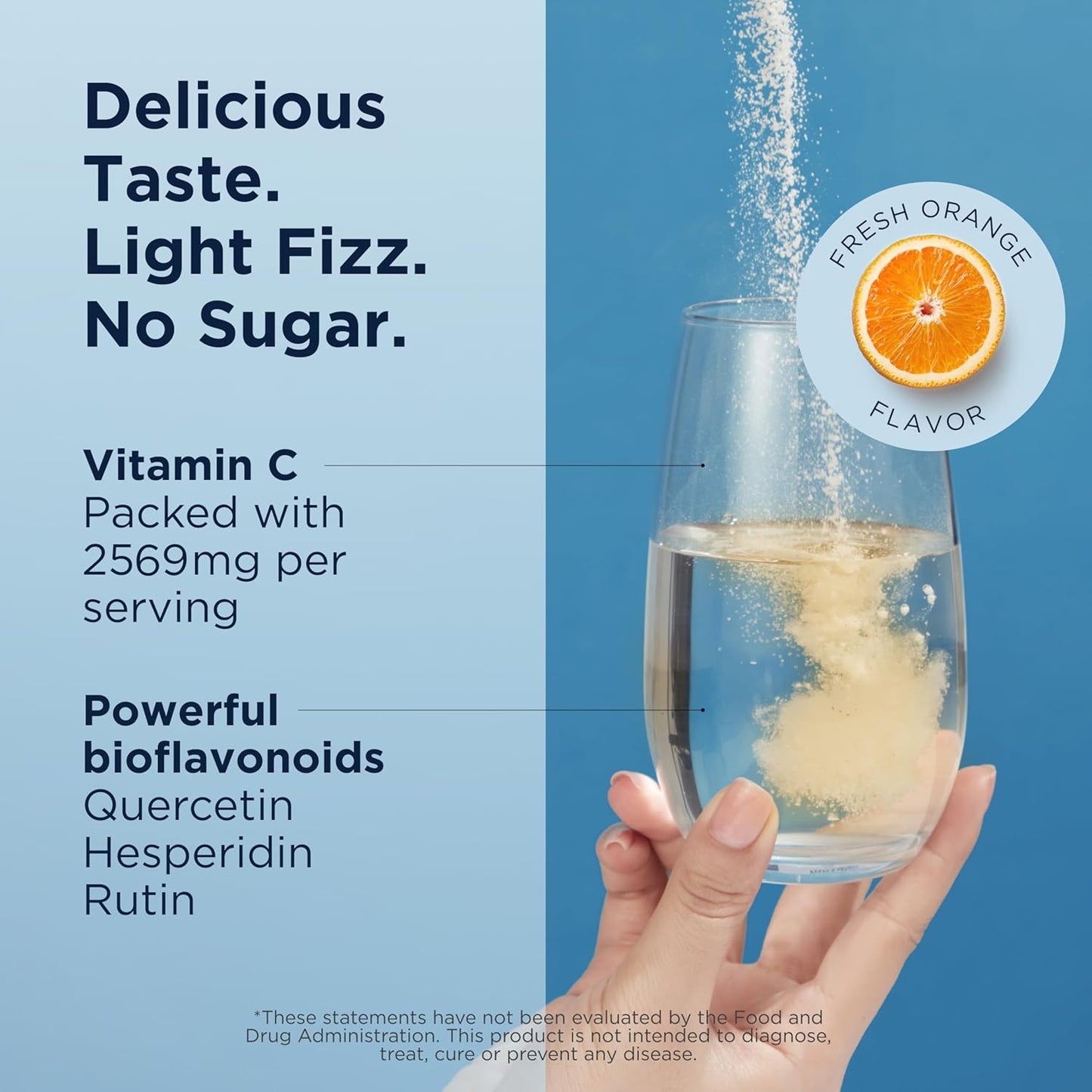 美國Designs for Health - 槲皮素C粉劑 - C+BioFizz Fizzy - 36 份/144 克
