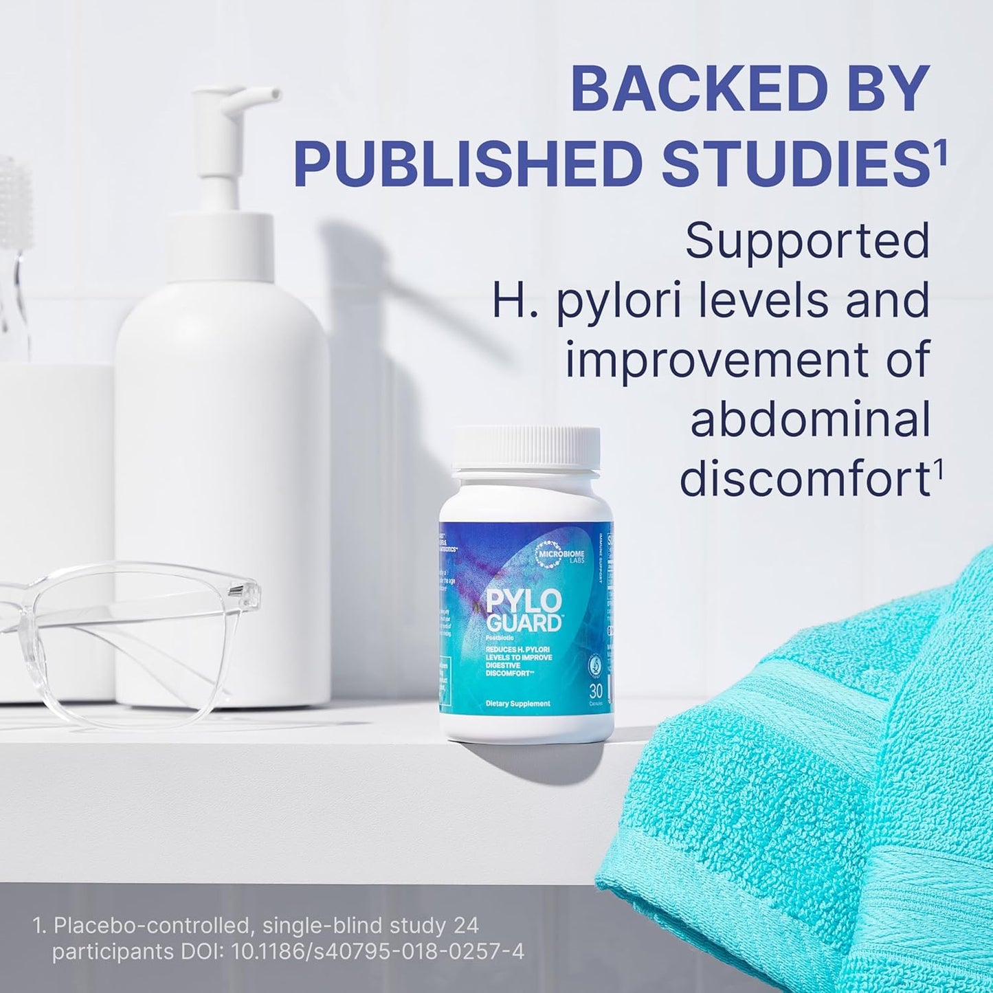 美國Microbiome Labs 羅伊氏乳桿菌 DSM17648 PyloGuard,30粒膠囊