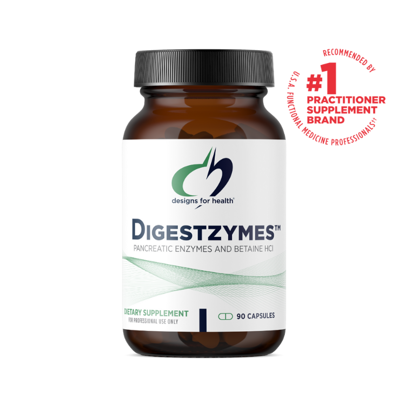 美國Designs for Health 消化酶+鹽酸甜菜堿 Digestzymes,90粒膠囊