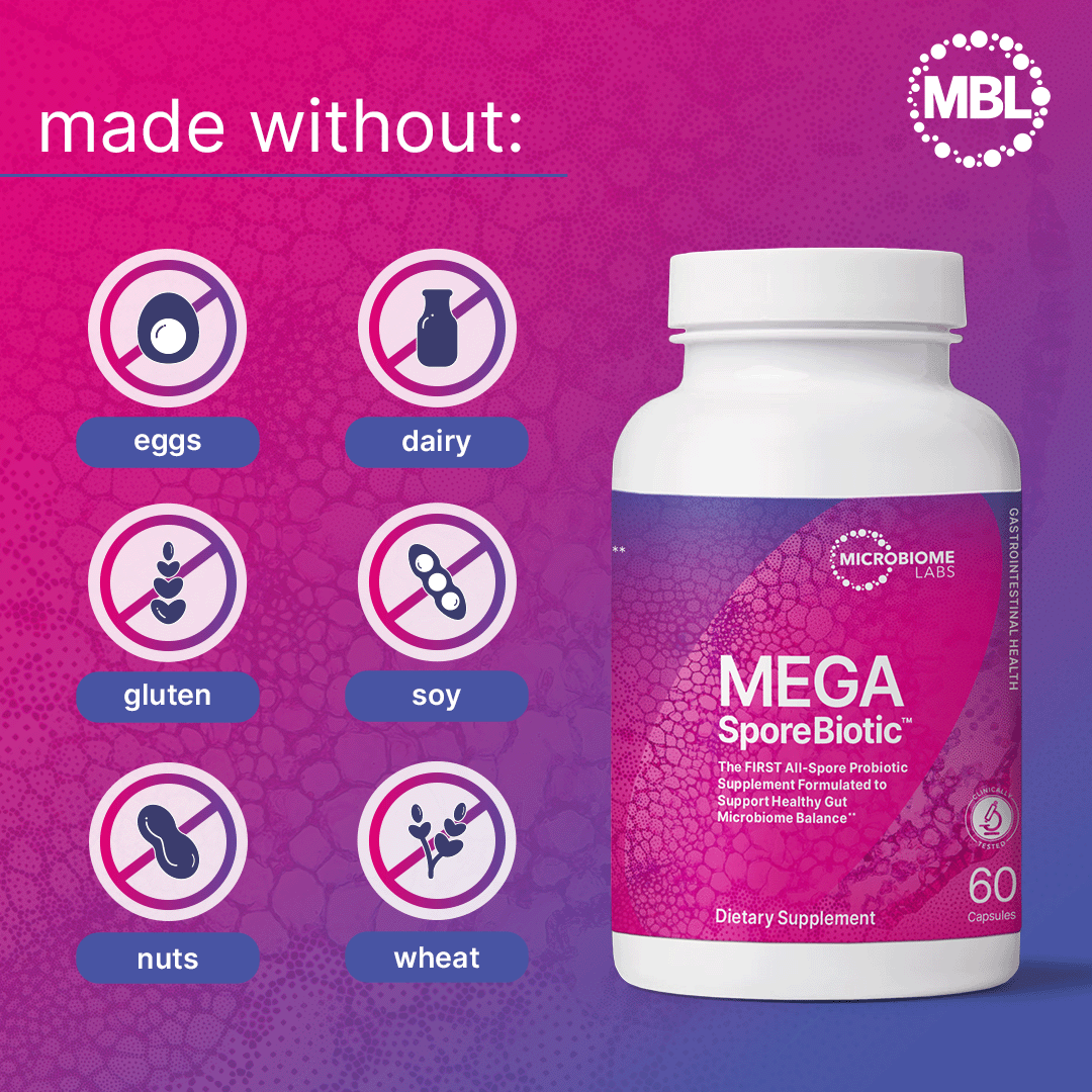 美國Microbiome Labs 孢子益生菌 MegaSporeBiotic,60粒膠囊