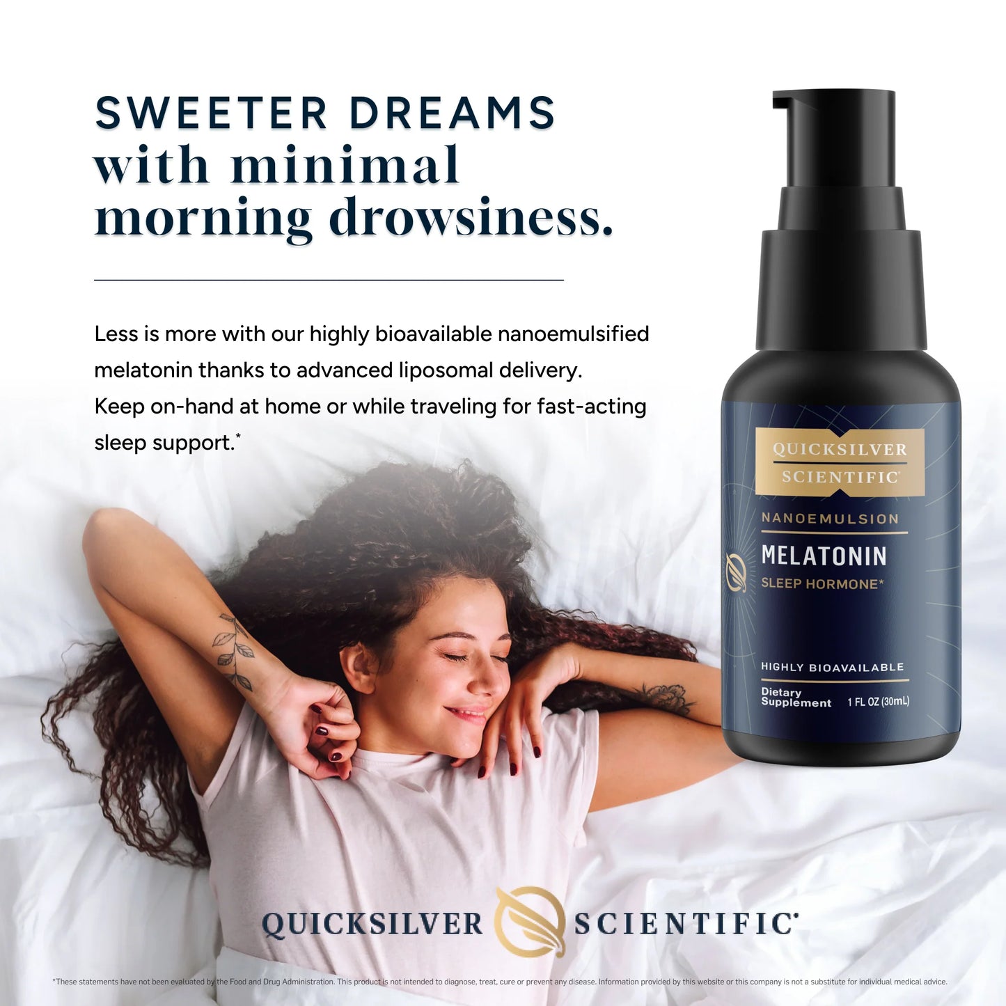 美國Quicksilver Scientific 脂質體褪黑素 Liposomal Melatonin,30 mL
