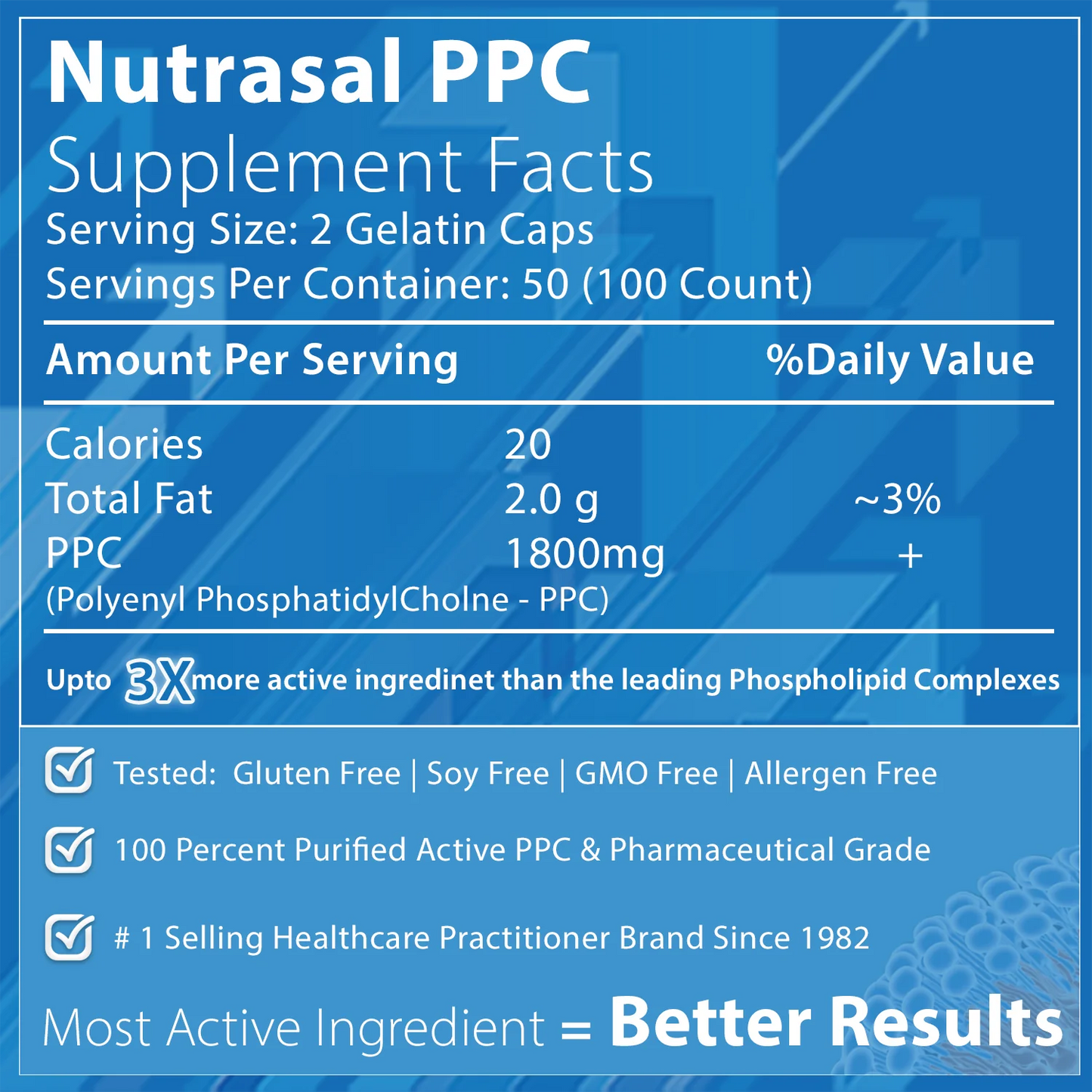 美國Nutrasal PhosChol 醫藥級 PPC 900 毫克,100 粒素食膠囊