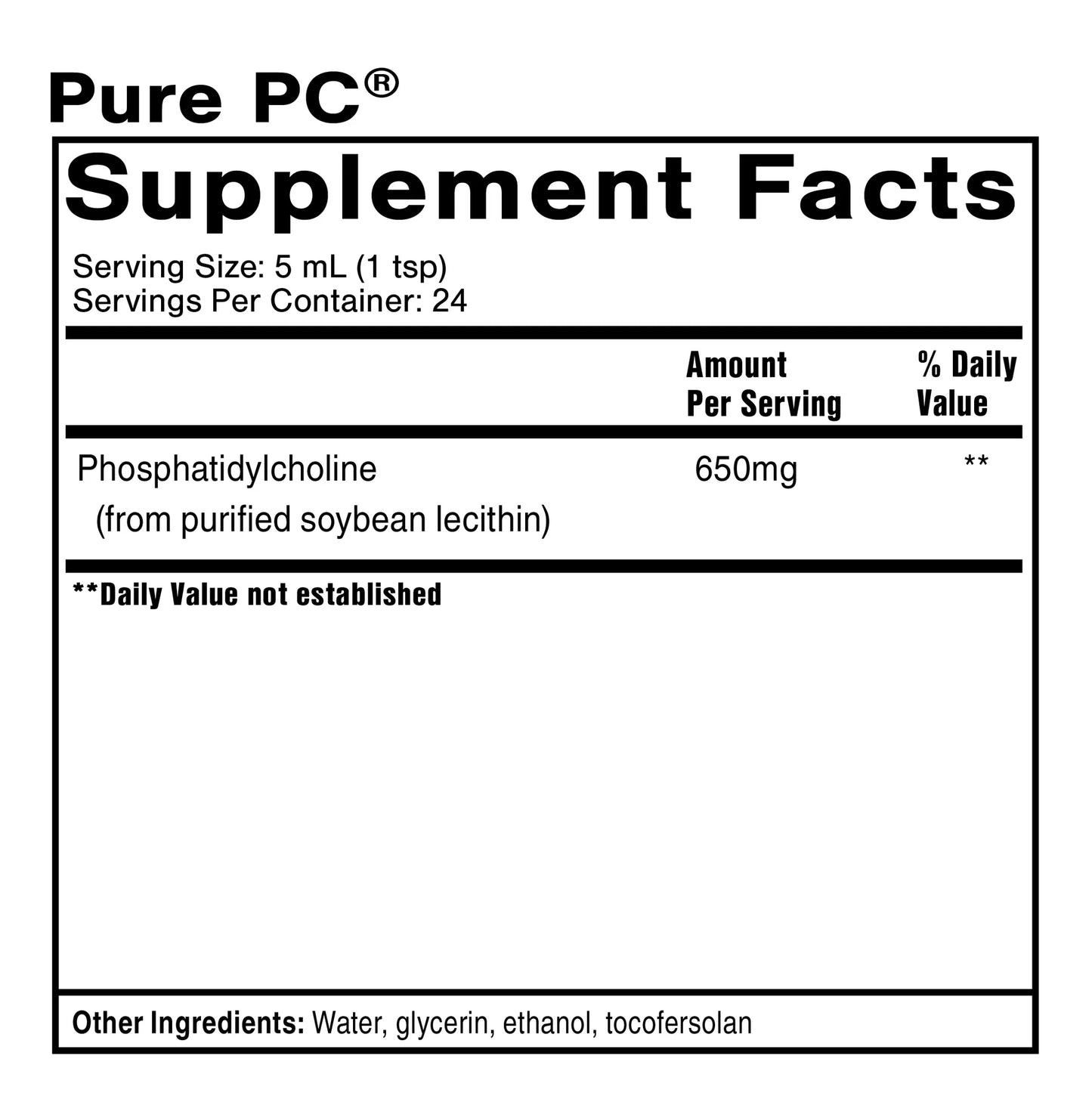 美國Quicksilver Scientific 純磷脂醯膽鹼PC Micellized Pure PC,120 mL