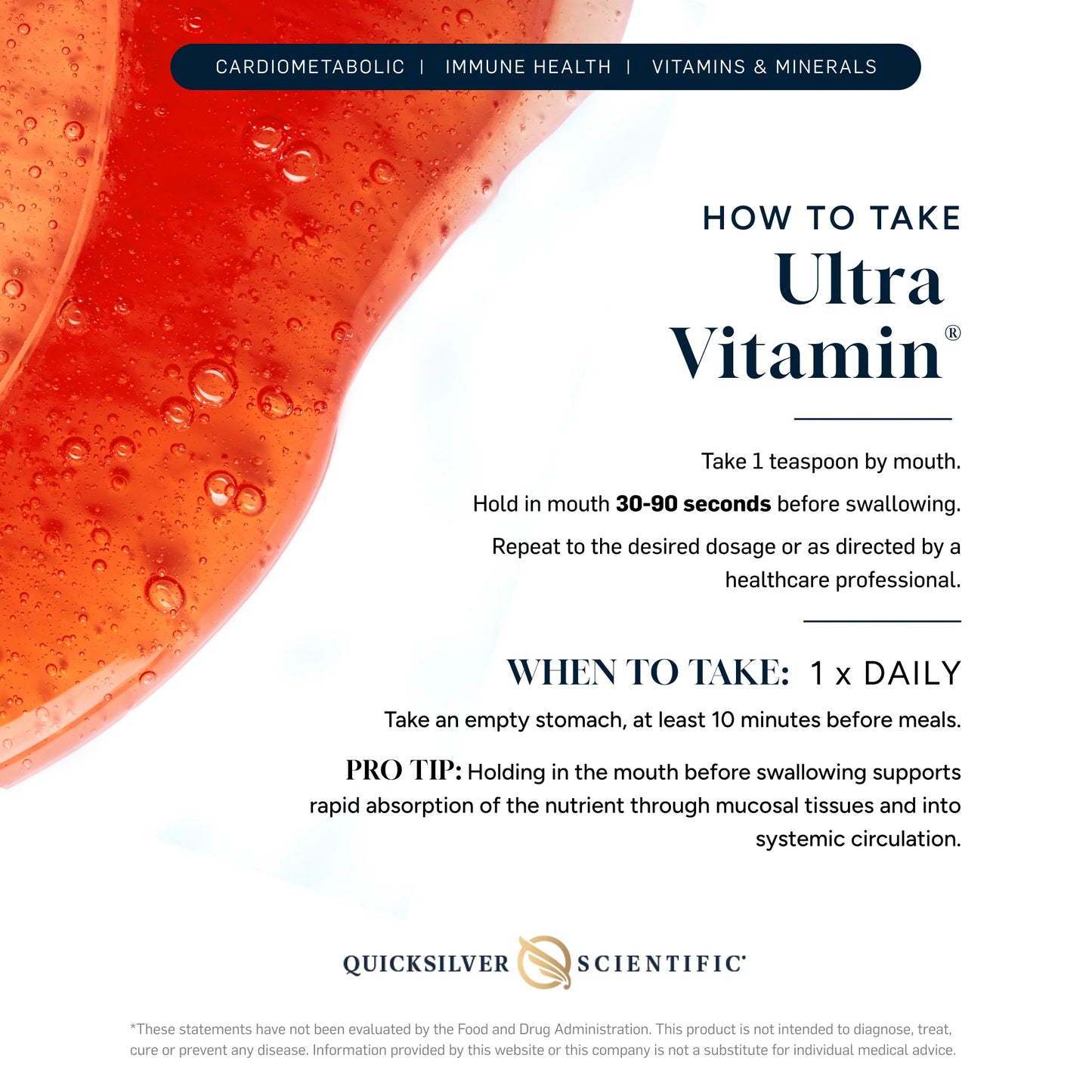 美國Quicksilver Scientific 脂質體超級複合維生素 Ultra Vitamin,100 mL