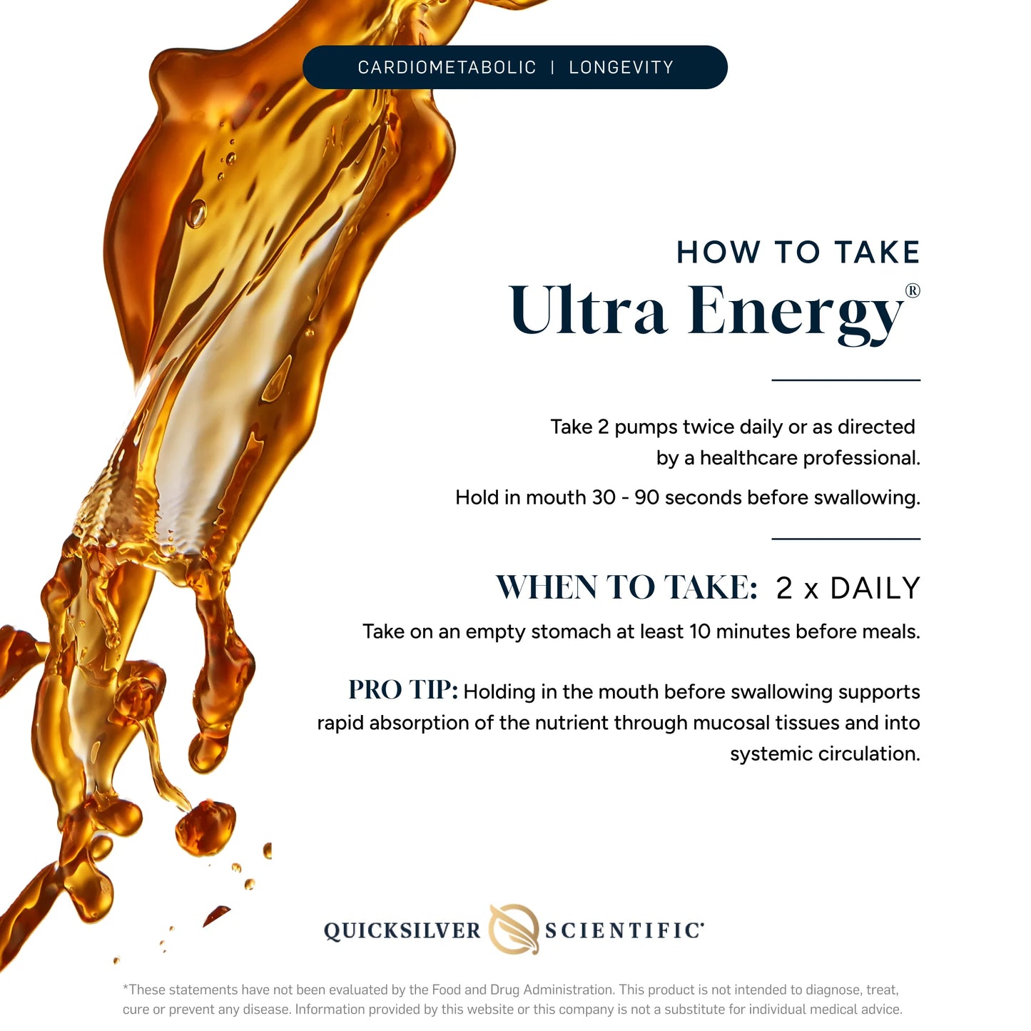 美國Quicksilver Scientific 脂質體抗壓舒緩 Ultra Energy® 1.7 液體盎司 (50 毫升)