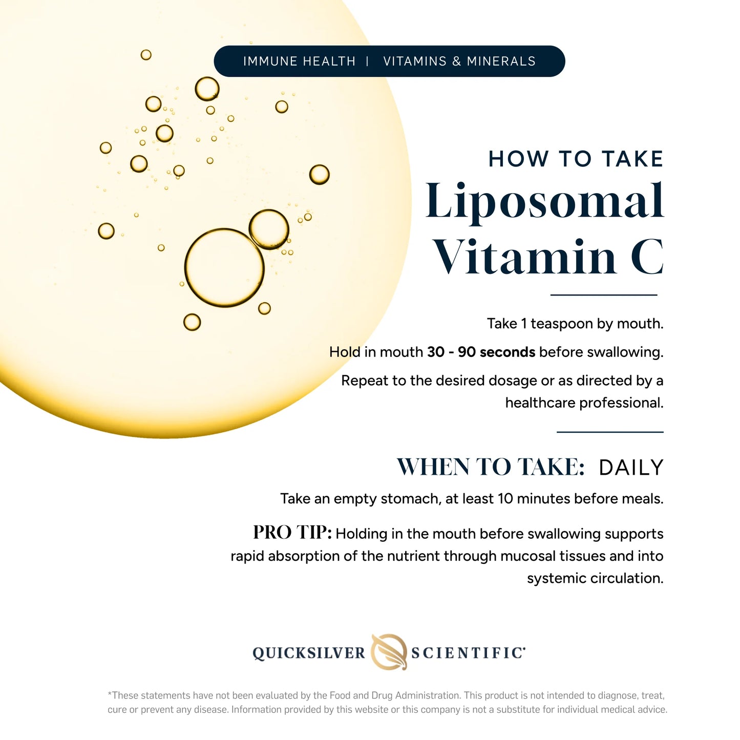 美國Quicksilver Scientific 脂質體維他命C Vitamin C,120 mL