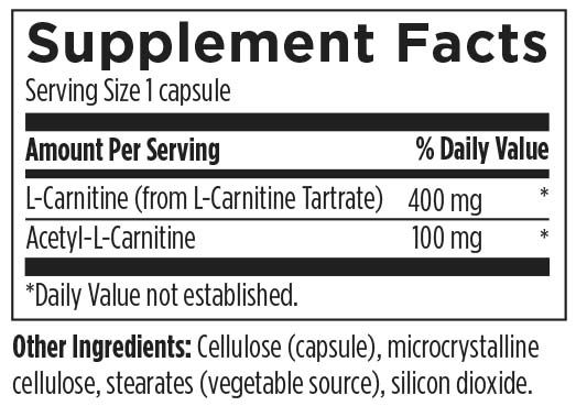 美國Designs for Health 左旋肉鹼 Carnitine Synergy,120粒膠囊
