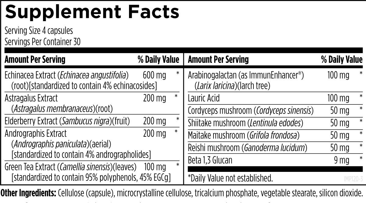美國Designs for Health 免疫支持草藥配方 Immunitone Plus,120粒膠囊