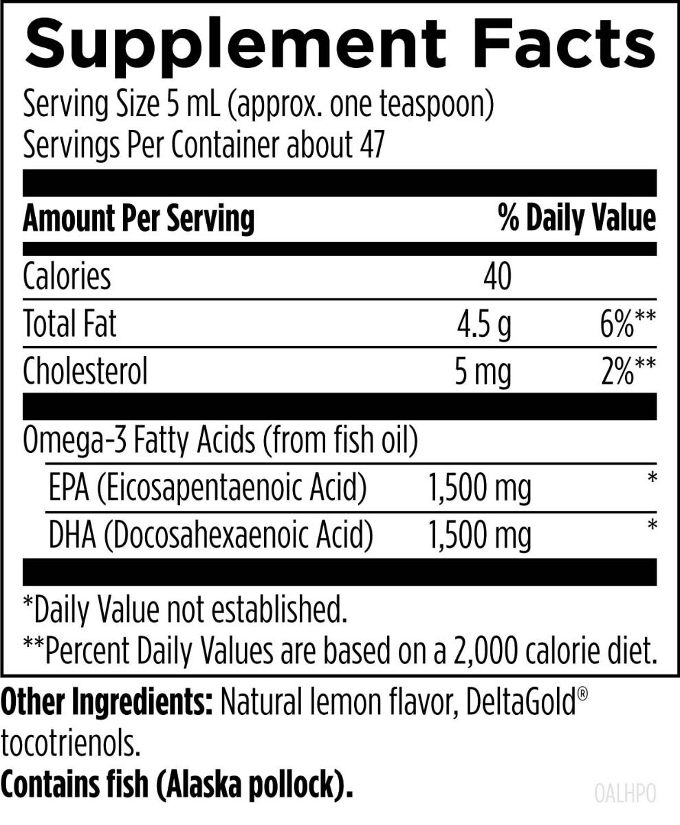 美國Designs for Health 高濃度魚油 EPA+DHA OmegAvail™ Hi-Po Liquid,8 盎司/237 mL