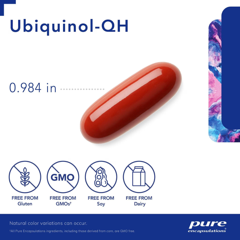 美國Pure Encapsulations 泛醇輔酶 100 mg Ubiquinol-QH 100 - 60 粒 軟膠囊