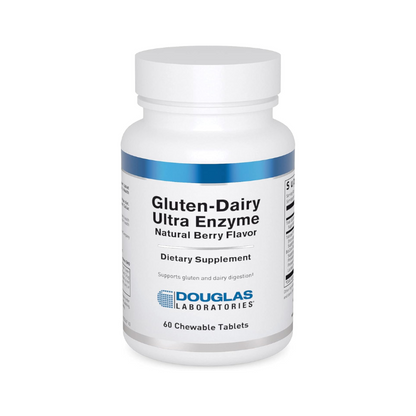 美國Douglas Laboratories 麩質乳製品消化酵素 Gluten-Dairy Ultra Enzyme 60片 咀嚼片