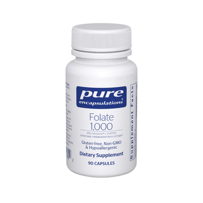 美國Pure Encapsulations 天然活性葉酸 1000mcg  Folate 1000   90 粒 膠囊
