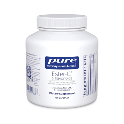 美國Pure Encapsulations 酯化維生素 C+ 類黃酮 Ester-C & Flavonoids 180粒 膠囊