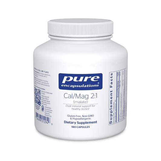 美國Pure Encapsulations - 鈣/鎂（蘋果酸）2:1 - Cal/Mag (Malate) 2:1 - 180 粒膠囊
