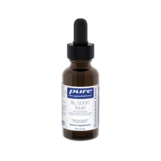 美國Pure Encapsulations 活性維生素B12 5,000 甲鈷胺 液體  B12 5,000 Liquid  1 液體盎司