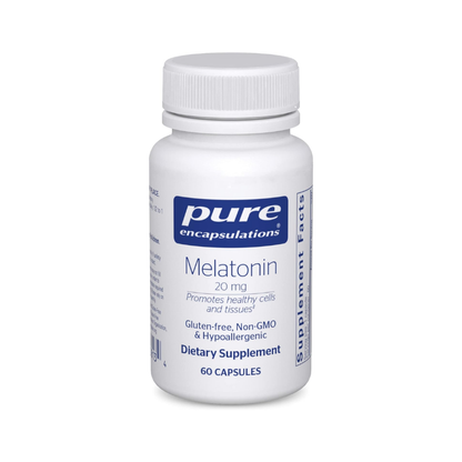 美國Pure Encapsulations 褪黑素 20 毫克  Melatonin 20 mg  60 粒膠囊