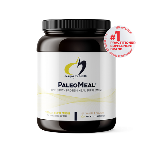 美國Designs for Health - 富含骨湯蛋白的營養膳食補充劑 - PaleoMeal® - 香草粉 480 公克（1.1 磅）