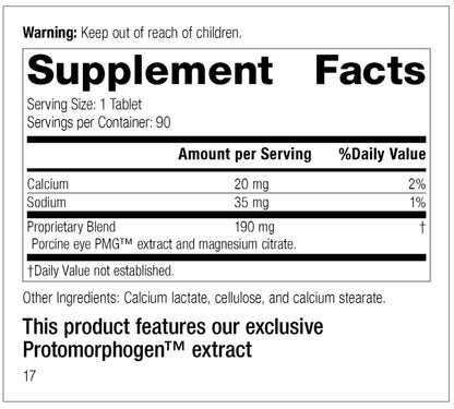 美國Standard Process 眼細胞促敏營養 Oculotrophin PMG®， 90片