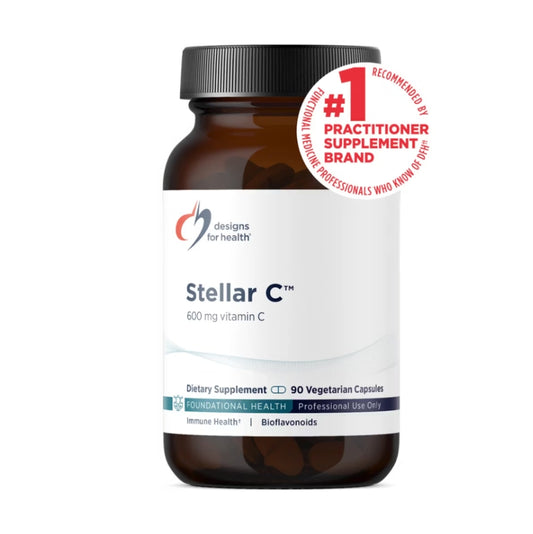 美國Designs for Health 維他命C+槲皮素生物類黃酮膠囊 Stellar C，90粒素食膠囊，增強免疫