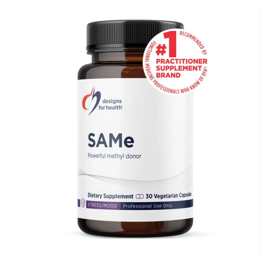 美國Designs for Health  SAMe（對甲苯磺酸硫酸鹽）甲基化支持, 30 粒素食膠囊