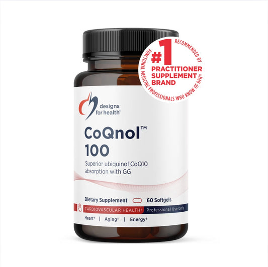 美國Designs for Health 輔酶 Q10 心血管健康 CoQnol 100mg， 60 粒軟膠囊