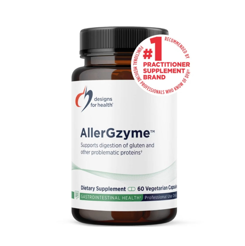 美國Designs for Health 麩質/乳製品消化酶 AllerGzyme，60 粒膠囊