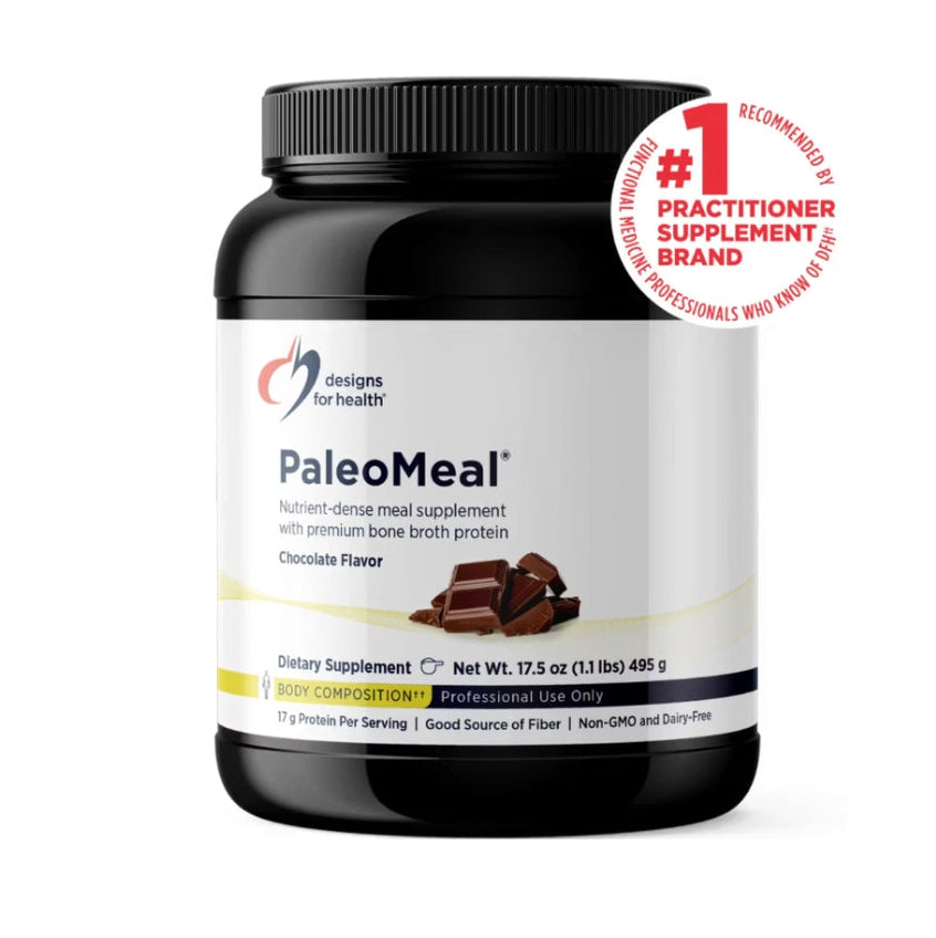 美國Designs for Health  牛骨湯蛋白粉 PaleoMeal，巧克力味 510 g（1.1 磅）